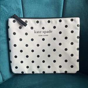 Kate Spade Polka Dot Clutch - Black and White